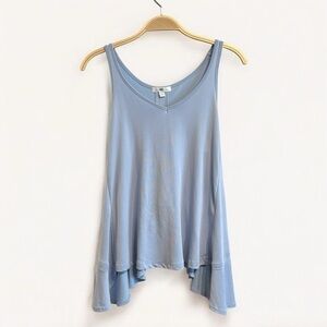 BP Flowy Ruffle Back Tank Top